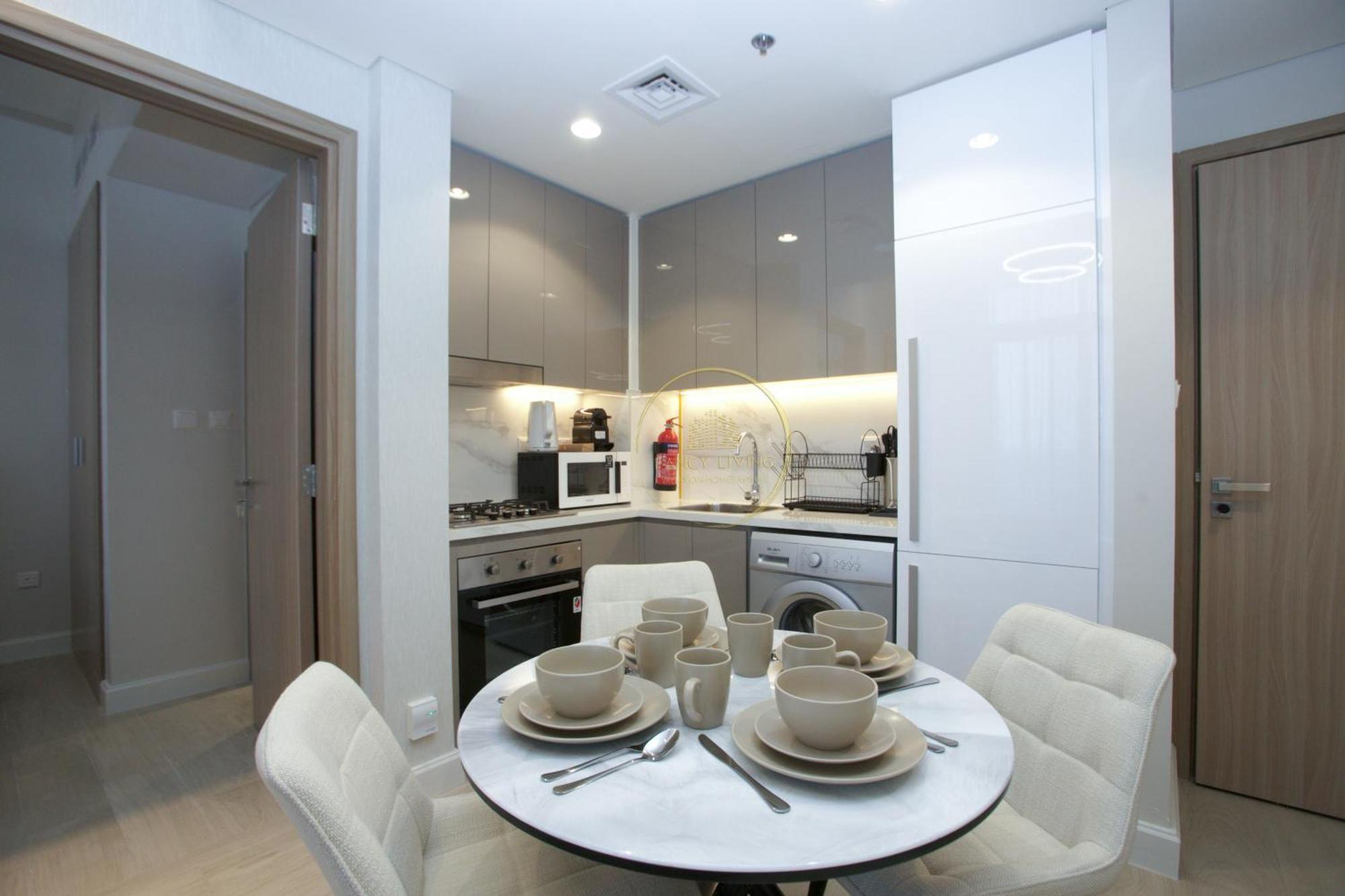 Апартаменты Azizi Riviera 46-431 Дубай Экстерьер фото