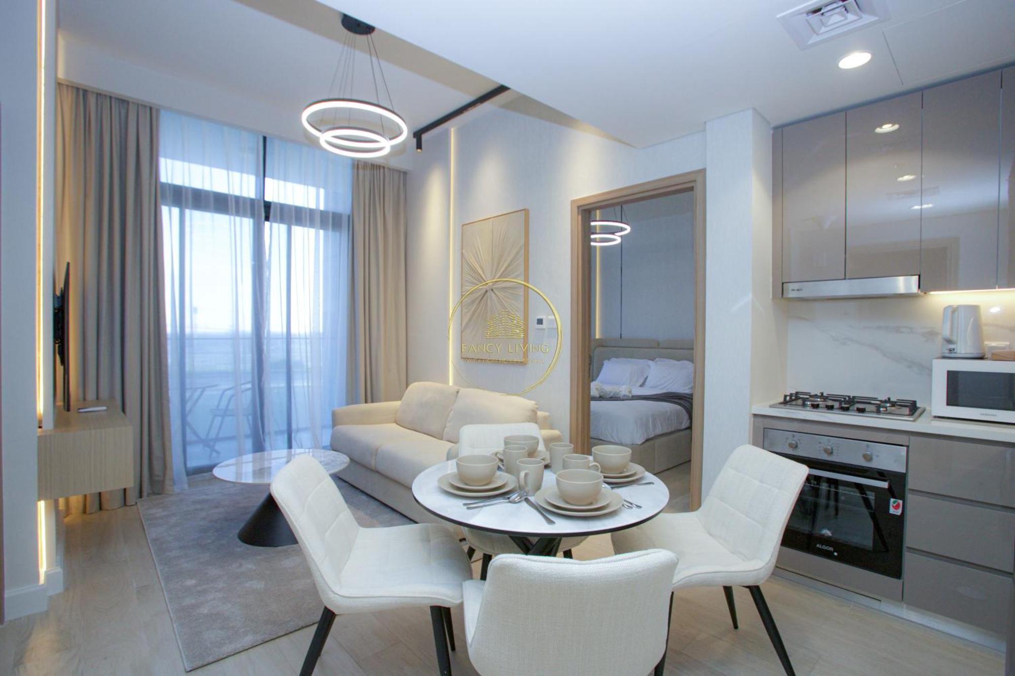 Апартаменты Azizi Riviera 46-431 Дубай Экстерьер фото